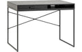 AC Design Bürotisch Seaford schwarz 110x45x75 cm (LxBxH) Esche
