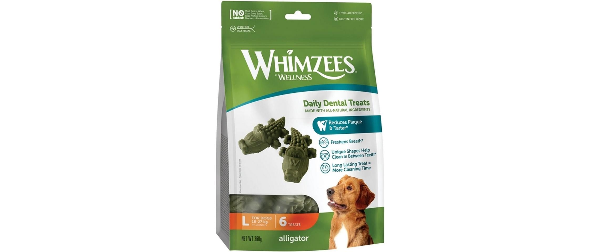 Whimzees Krokodil Gr.L 360g