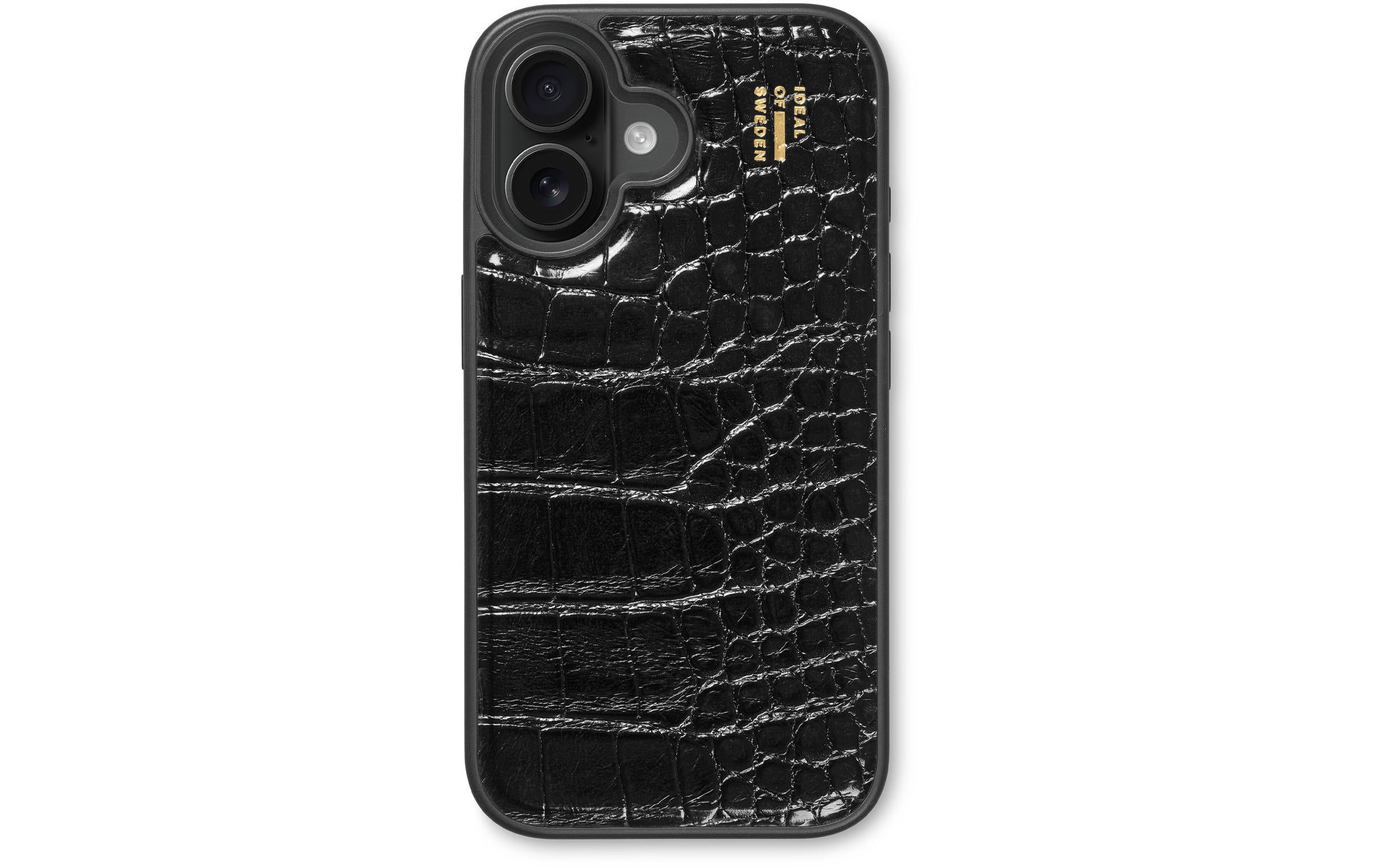Ideal Cover VeganLeather Black iPhone 16 Plus