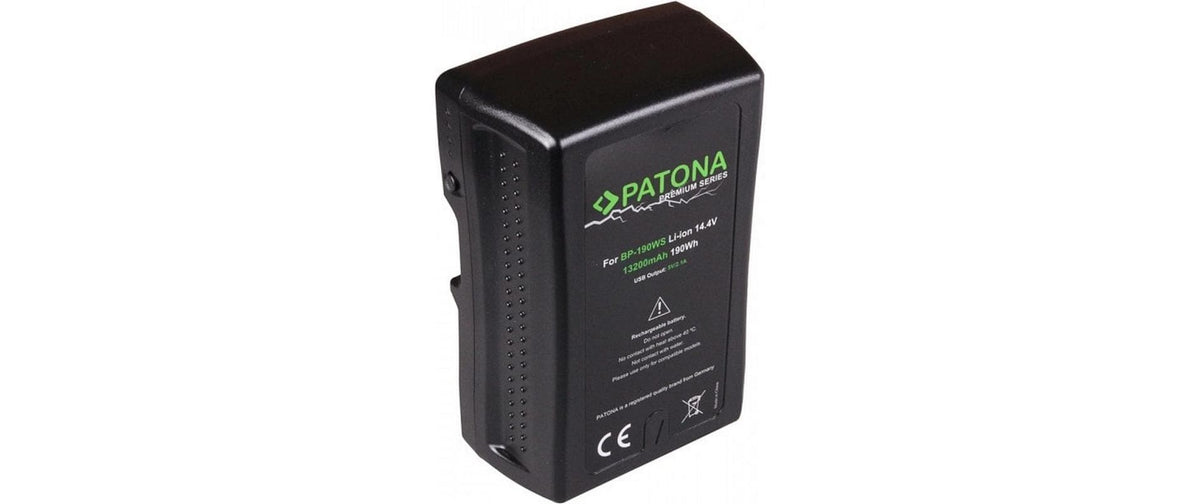 PATONA Premium Akku V-Mount 190Wh f. Sony BP190WS DSR 250P 600P 650P