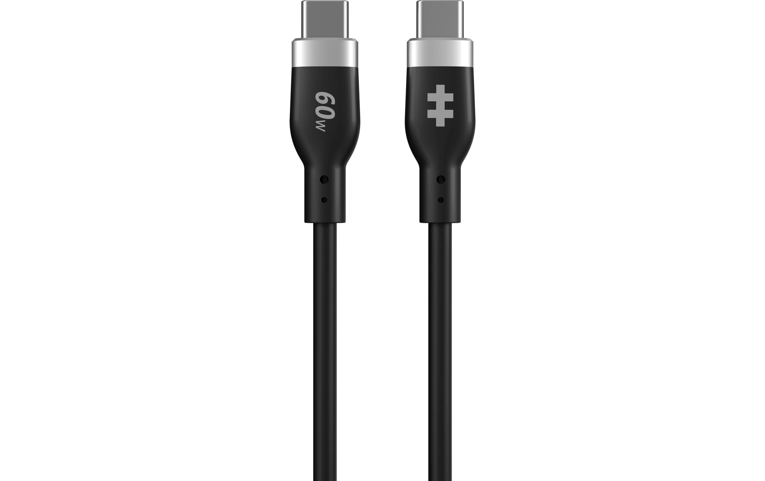 Hyper® 1.5m Silicone USB-C to USB-C 60W schwarz