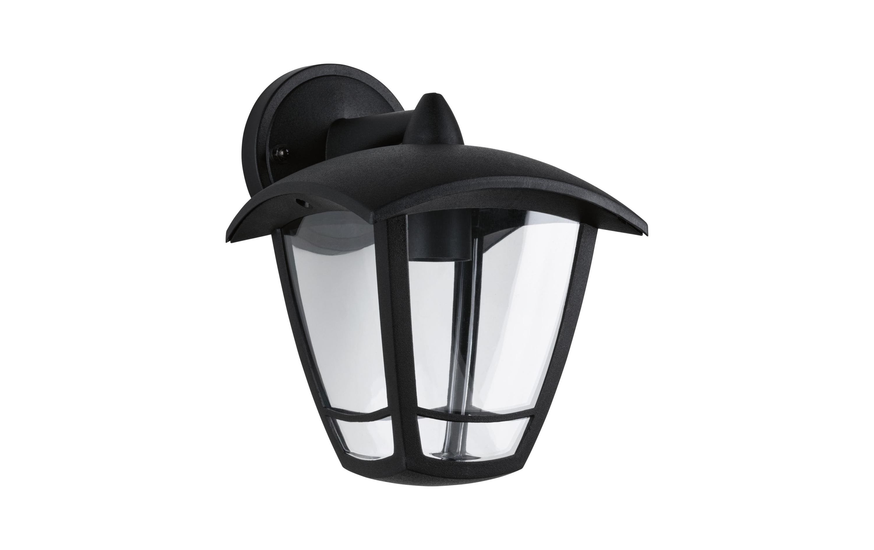 Paulmann Aussenwandleuchte Classic IP44 max. 12W 230V Klar, Schwarz Kunststoff