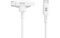 Hyper Silikon USB-C/USB-C Lightning 60W Kabel, weiss