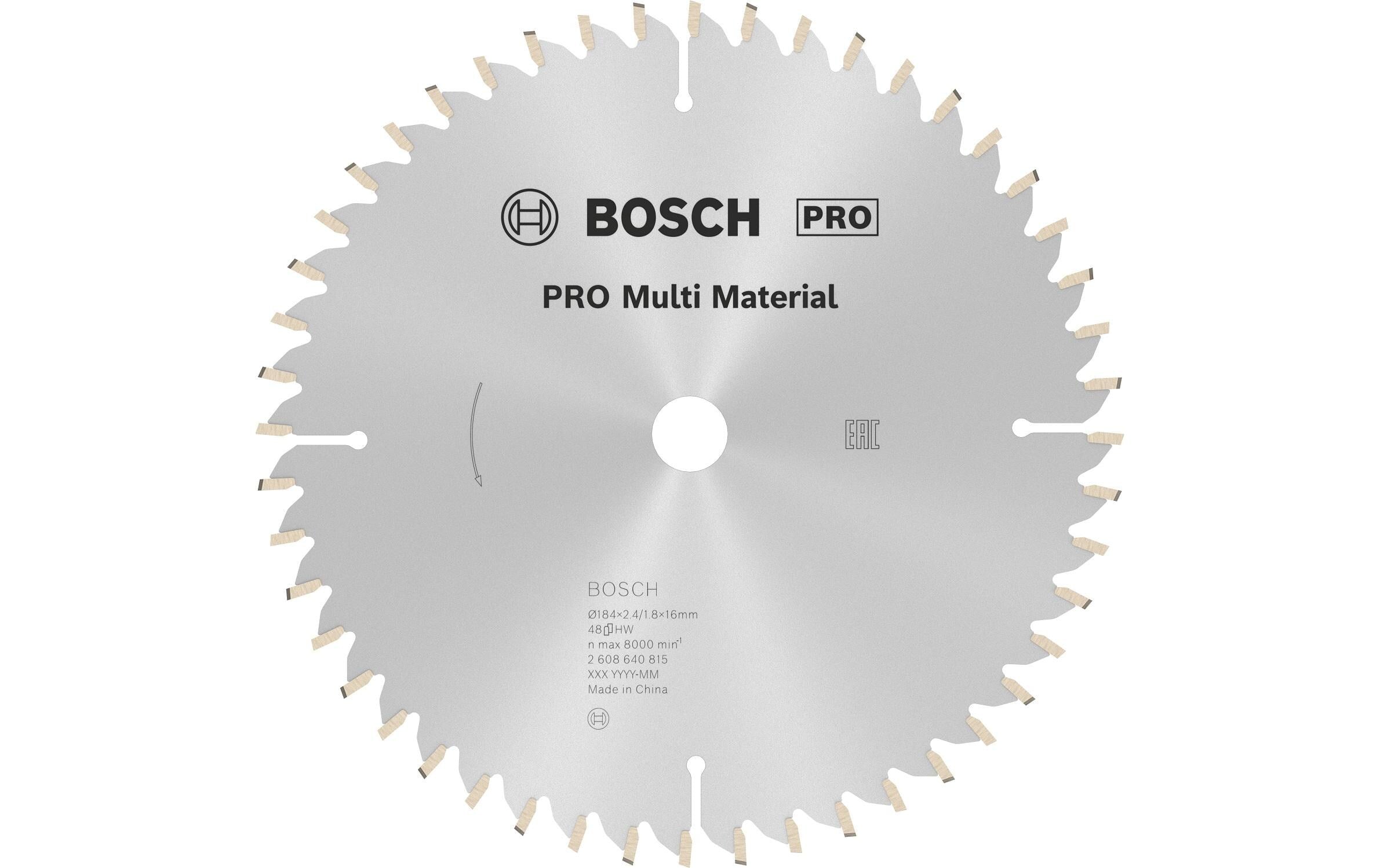 Sägeblatt Handkreissäge, MultiMat KSB 184x2.4x16mm