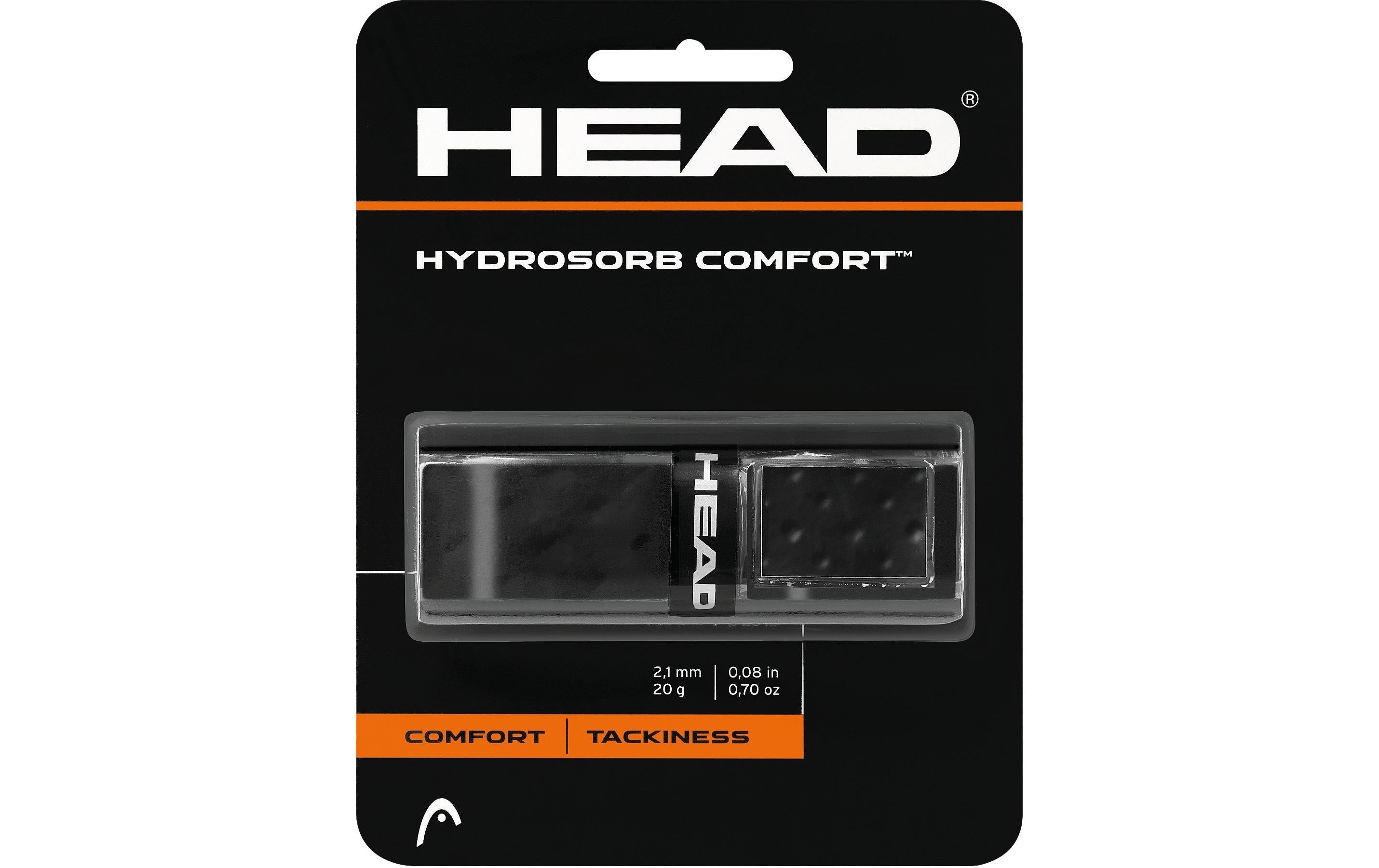 HEAD Tennis Grip HydroSorb Comfort Basisband, black