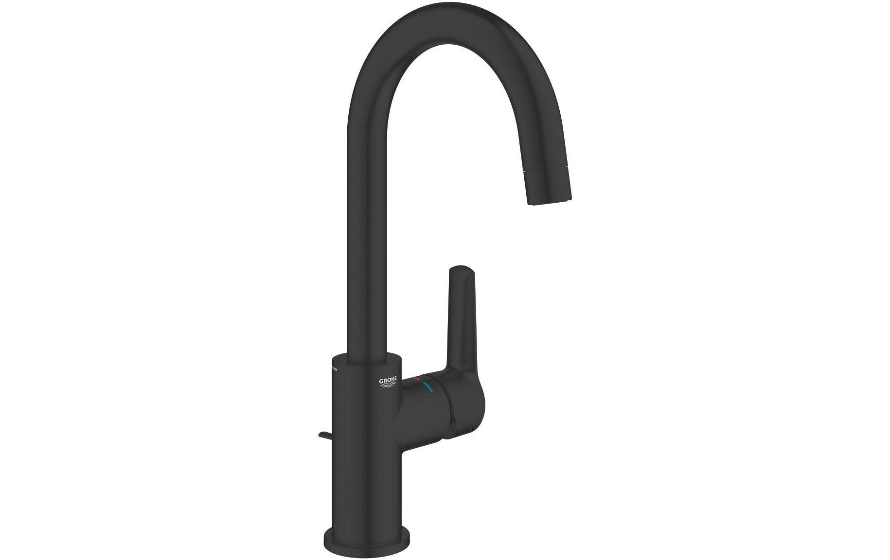 Start Lavaboarmatur  L mattschwarz, mit 3-in-1 QuickTool