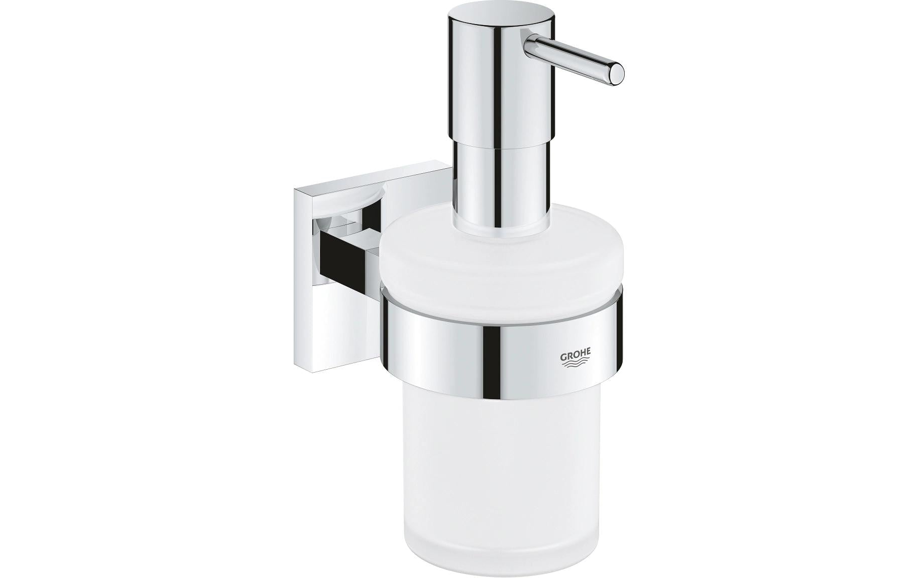 Start Cube Seifenspender +Halter chrom, zum kleben oder bohren