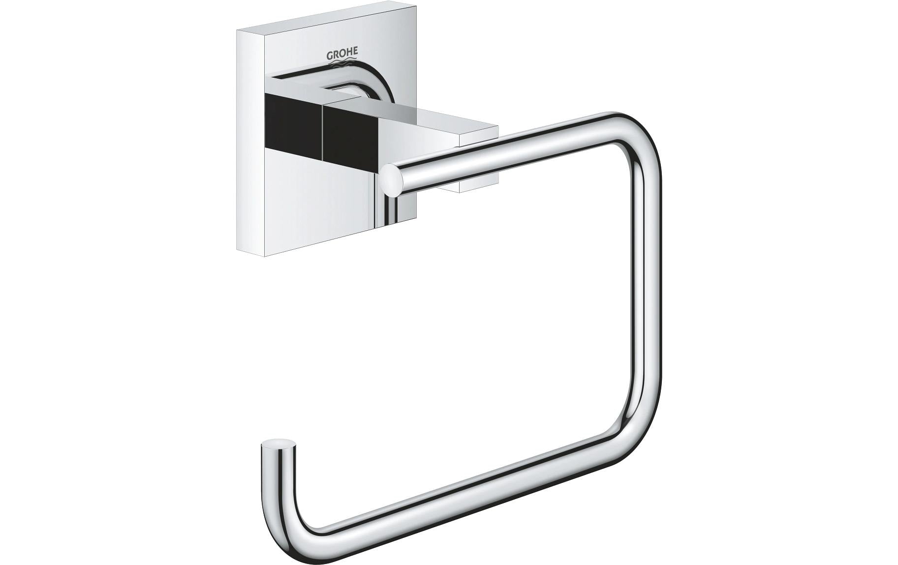Start Cube Papierhalter ohne Deckel chrom, zum kleben oder bohren
