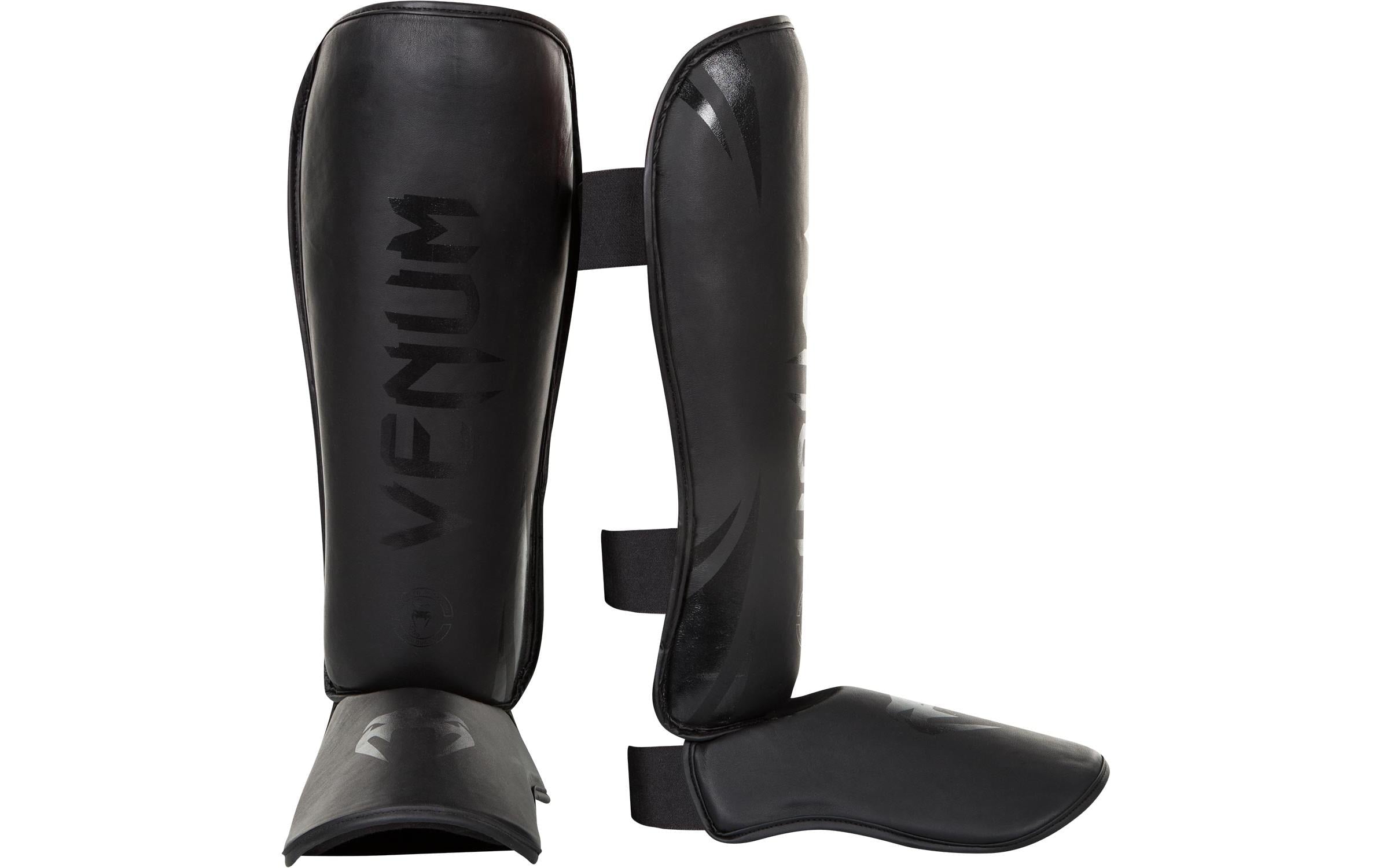 Venum Challenger Standup Shin Guards Mattschwarz GR M