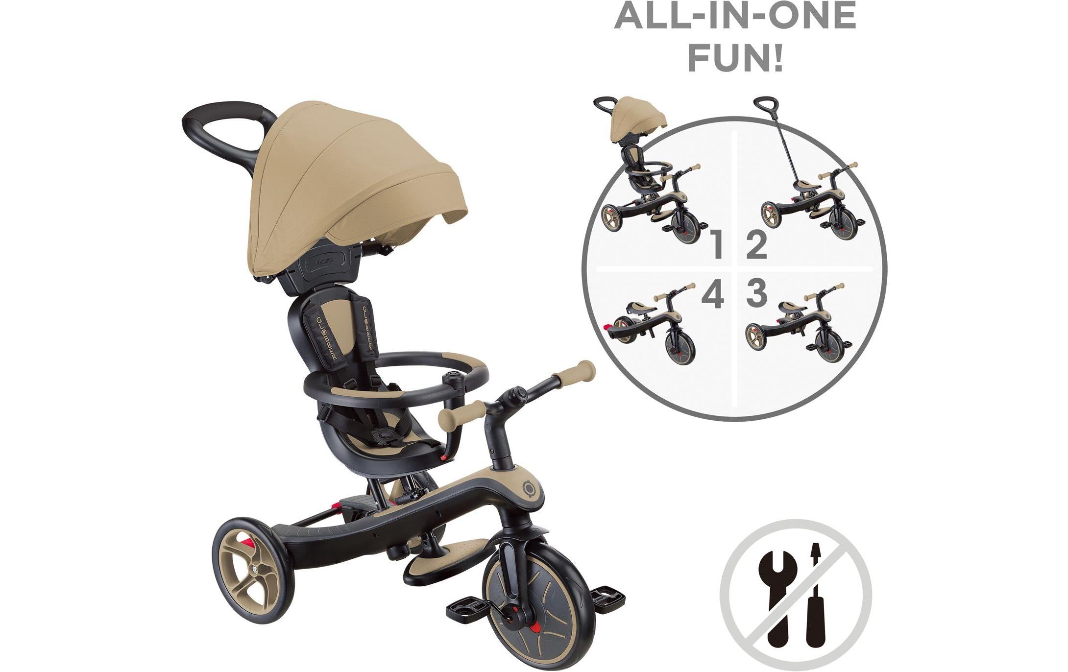 Globber Trike Explorer 4 in 1 Sand