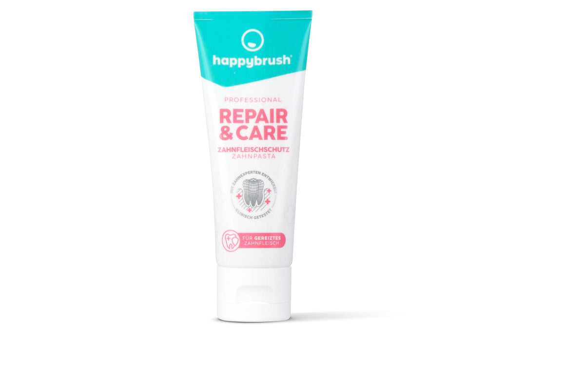 happybrush Repair& Care Zahnpasta für gereiztes Zahnfleisch