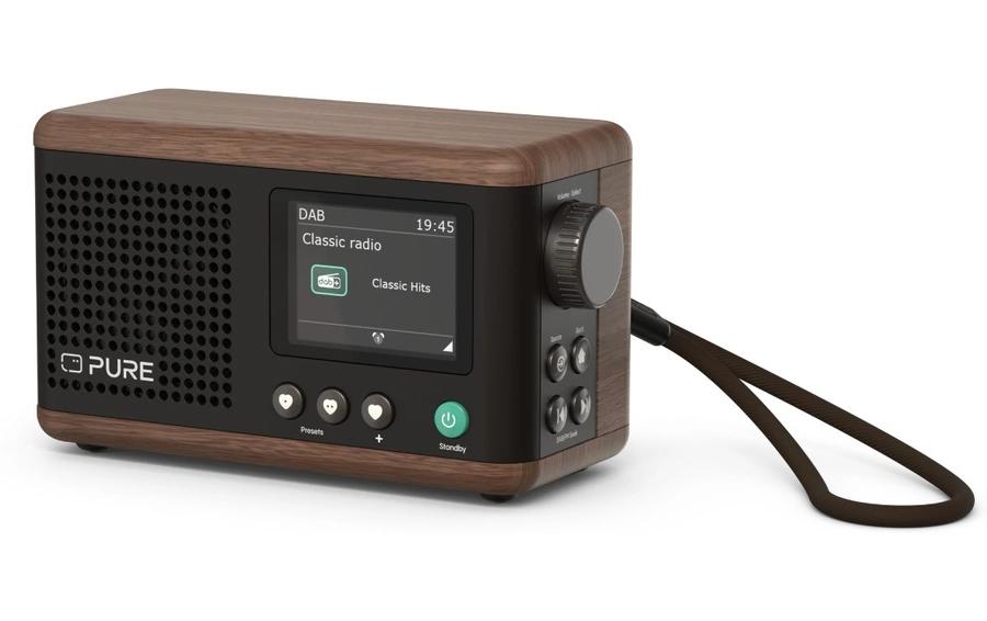 Pure DAB+ Radio Classic Mini Coffee Black, DAB+, BT5.3, 15h Akku