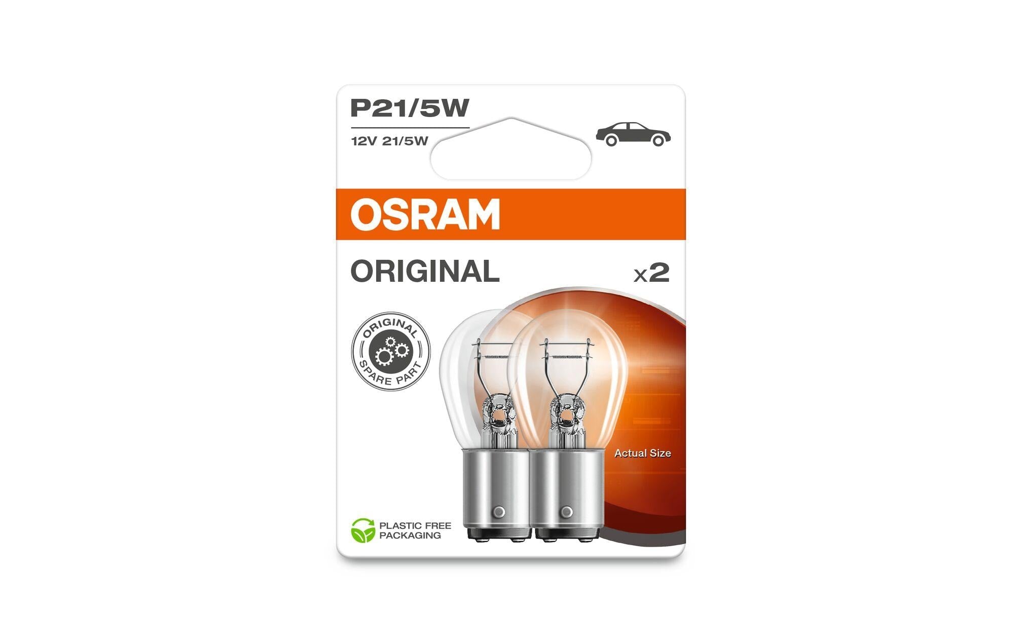 OSRAM Glühlampe 12V 21/5W BAY15d / Blister