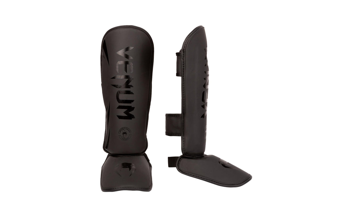 Venum Challenger Kids Shin Guards Schwarz Gr. M