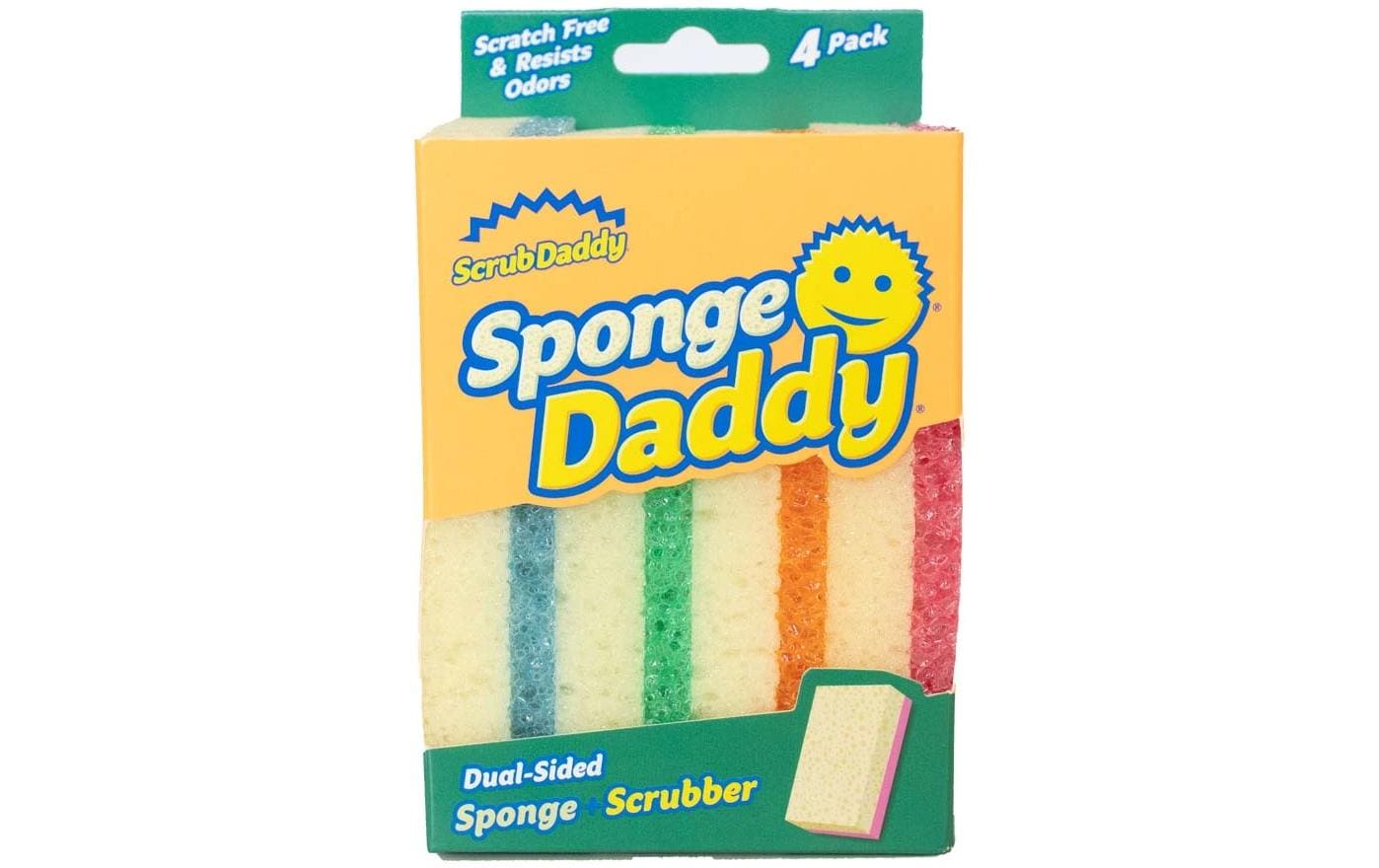 Scrub Daddy Sponge Daddy Schwamm 4 Stk. Abwaschschwamm Doppelseitig viererpack