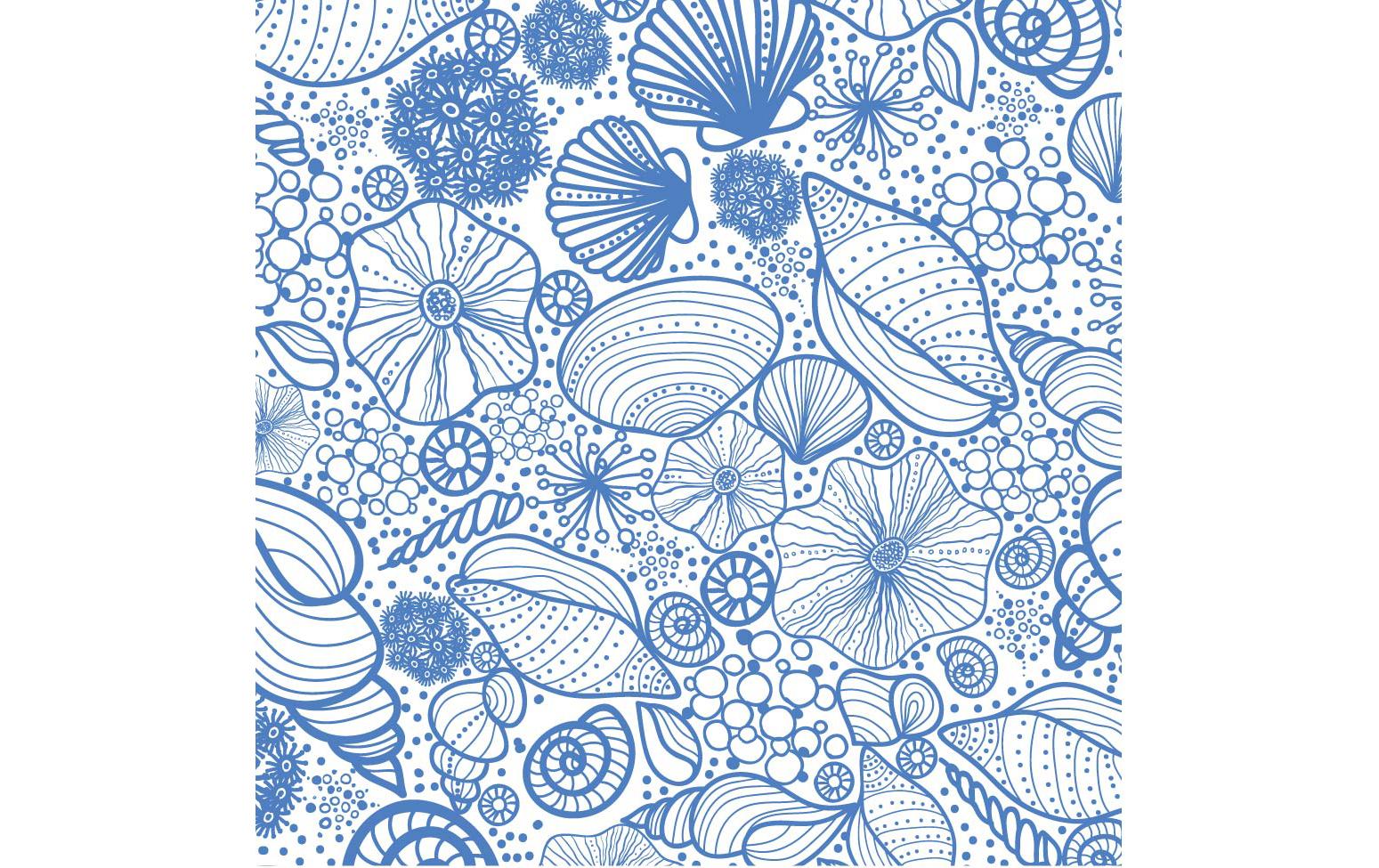Paper + Design Servietten Seashell Pattern 33x33cm, 20 Stück. 3-lagig FSC