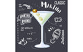 Paper + Design Servietten Martini Black 24x24cm, 20 Stück. 3-lagig FSC
