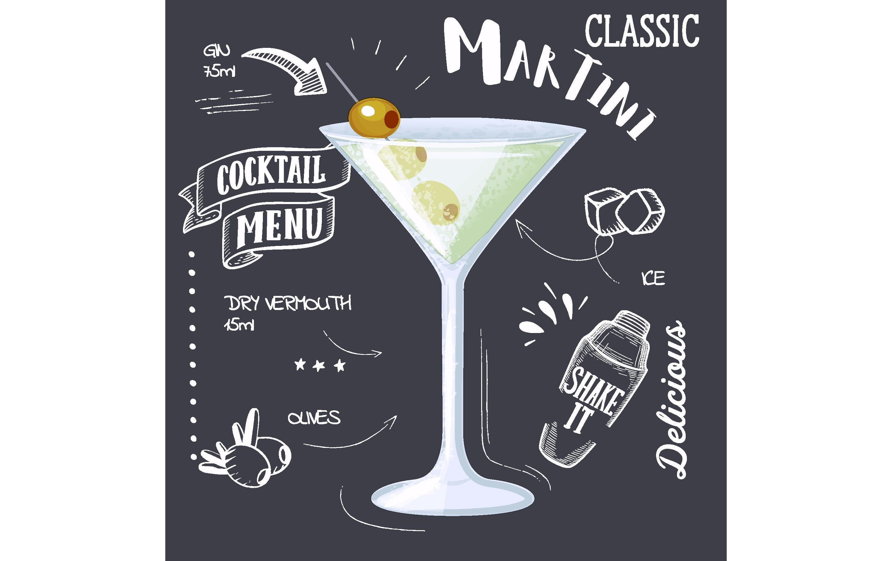 Paper + Design Servietten Martini Black 24x24cm, 20 Stück. 3-lagig FSC