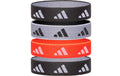Hair Ties Black, White, Solar Red