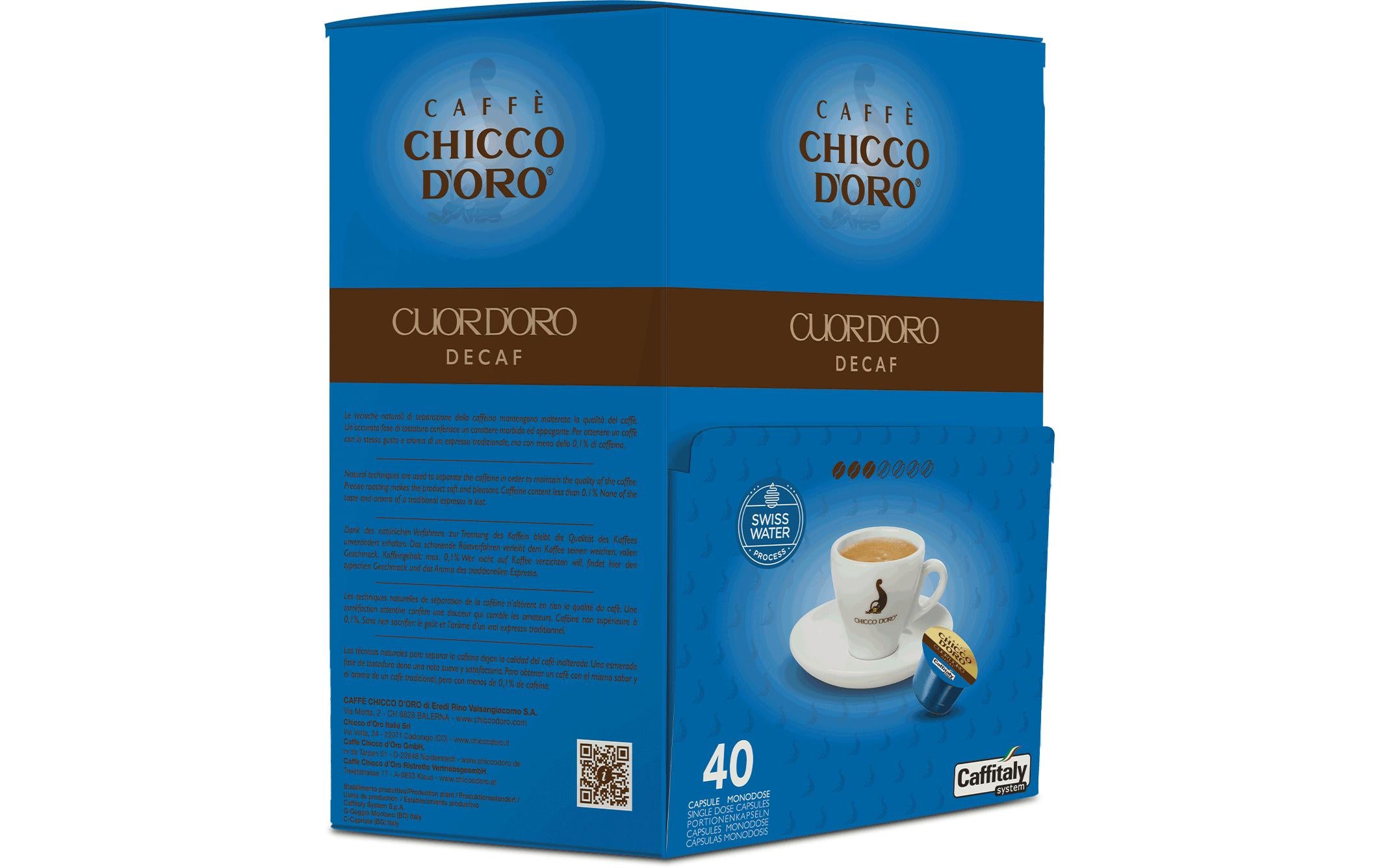 Kapseln Caffitaly System Cuor dOro decaf 40 kapseln