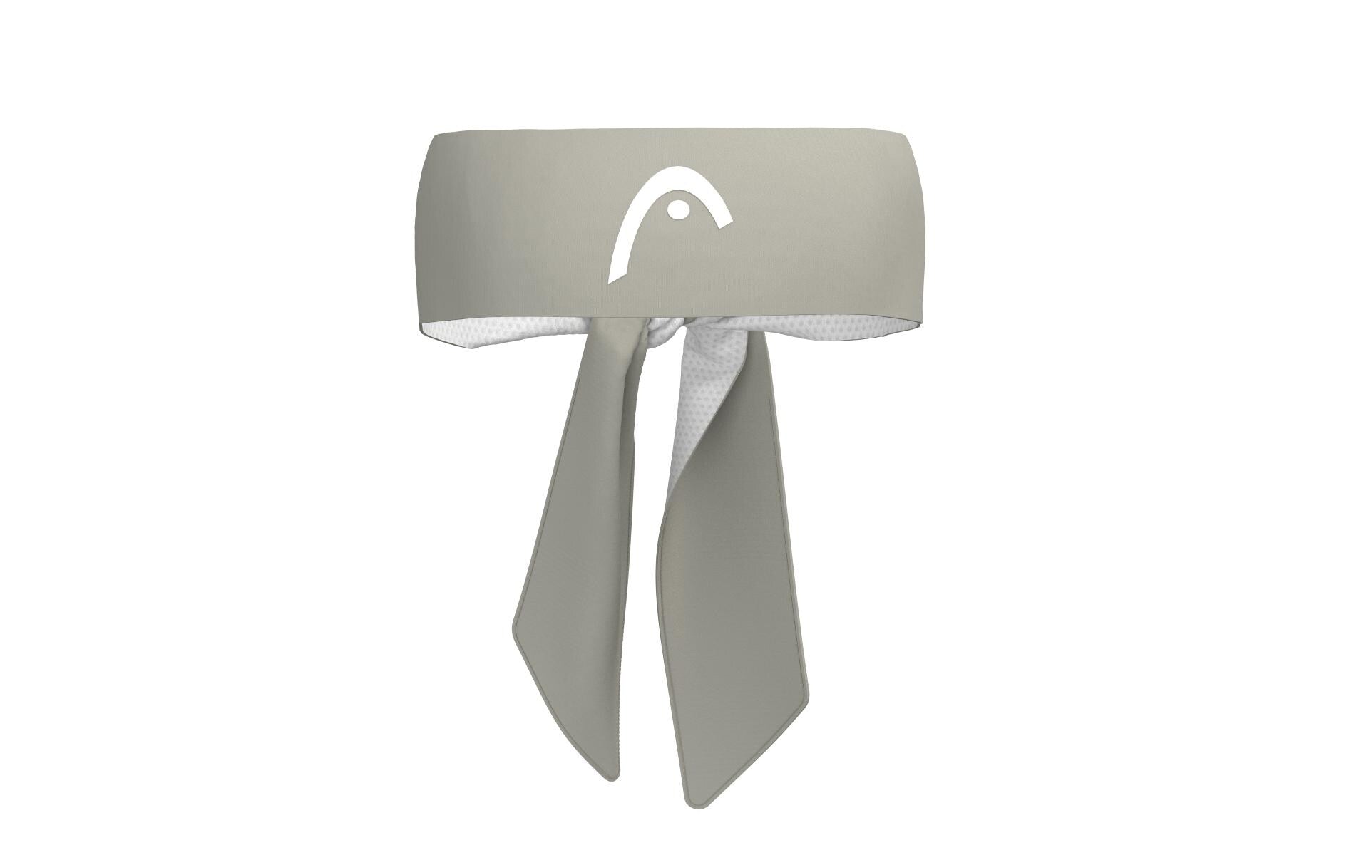 HEAD Kopfband Bandana weiss/grau