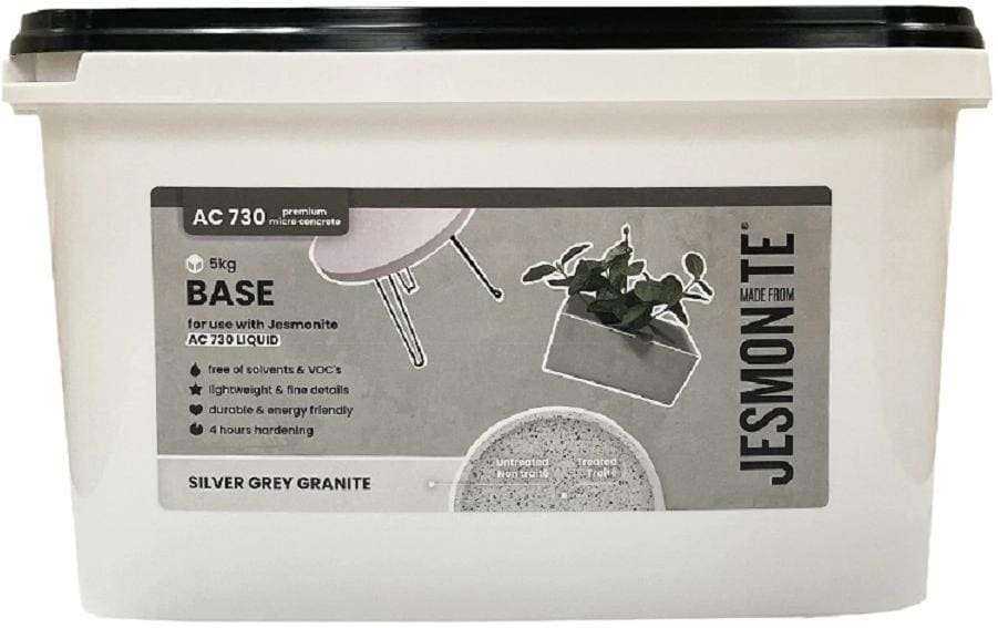 Jesmonite Pulverbasis A730 5 kg, Silver Grey Granit