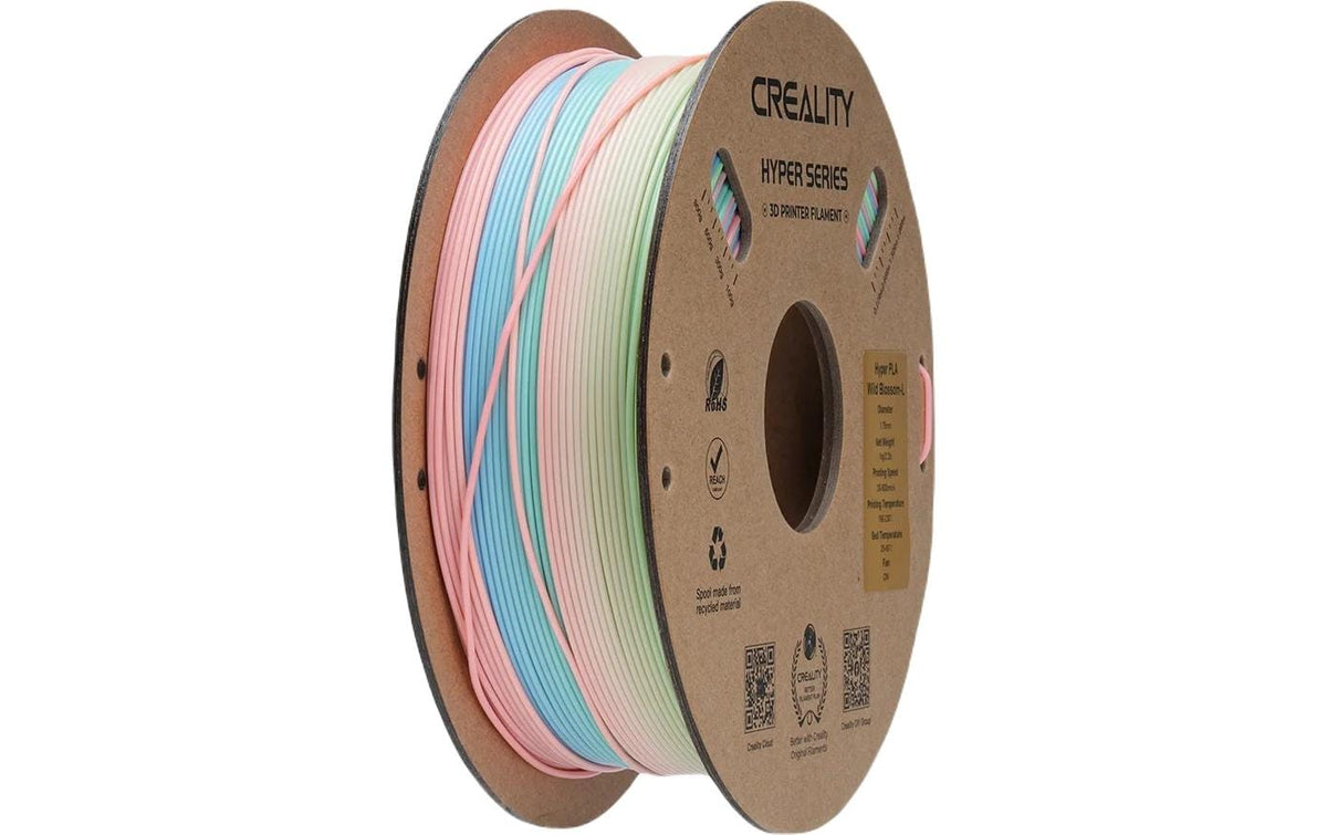 Creality Filament PLA Hyper, Regenbogen Wilde Blüten, 1.75 mm, 1 kg