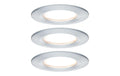 Paulmann EBL Set Nova Plus Coin dim. Starr 3x6W 2700K 230V 51mm Alu geb.
