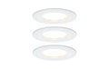 Paulmann EBL Set Nova Coin 3-stepdim starr 3x6W 2700K 230V Weiss matt