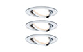 Paulmann EBL Set Nova Coin 3-stepdim 3x6W 2700K 230V Chrom