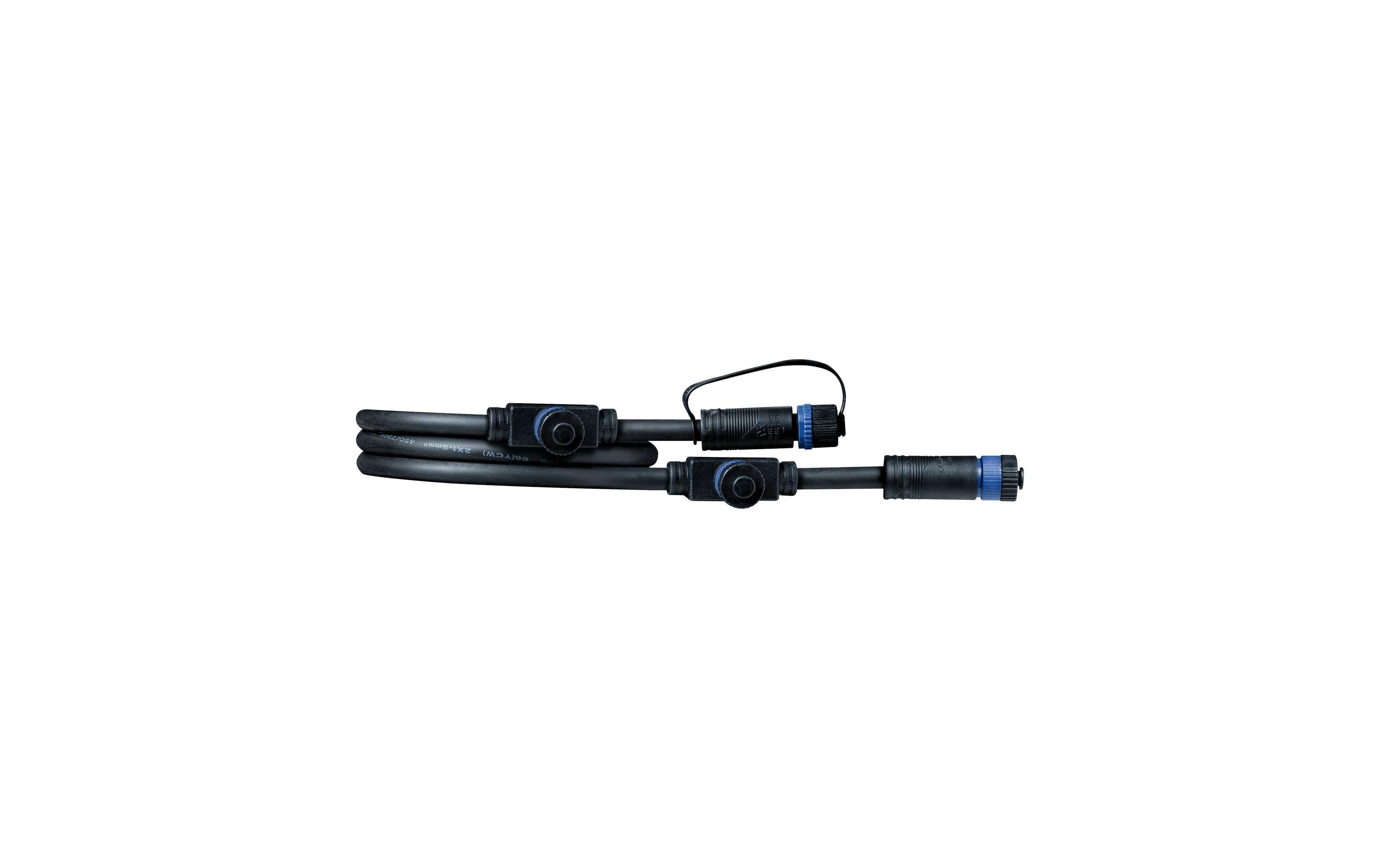 Kabel 1 In-3 Out, max. 150 W, 1 m 24V, IP68, Schwarz