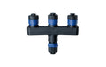 Connector 1 In-3 Out, max. 150 W 24V, IP68, Schwarz