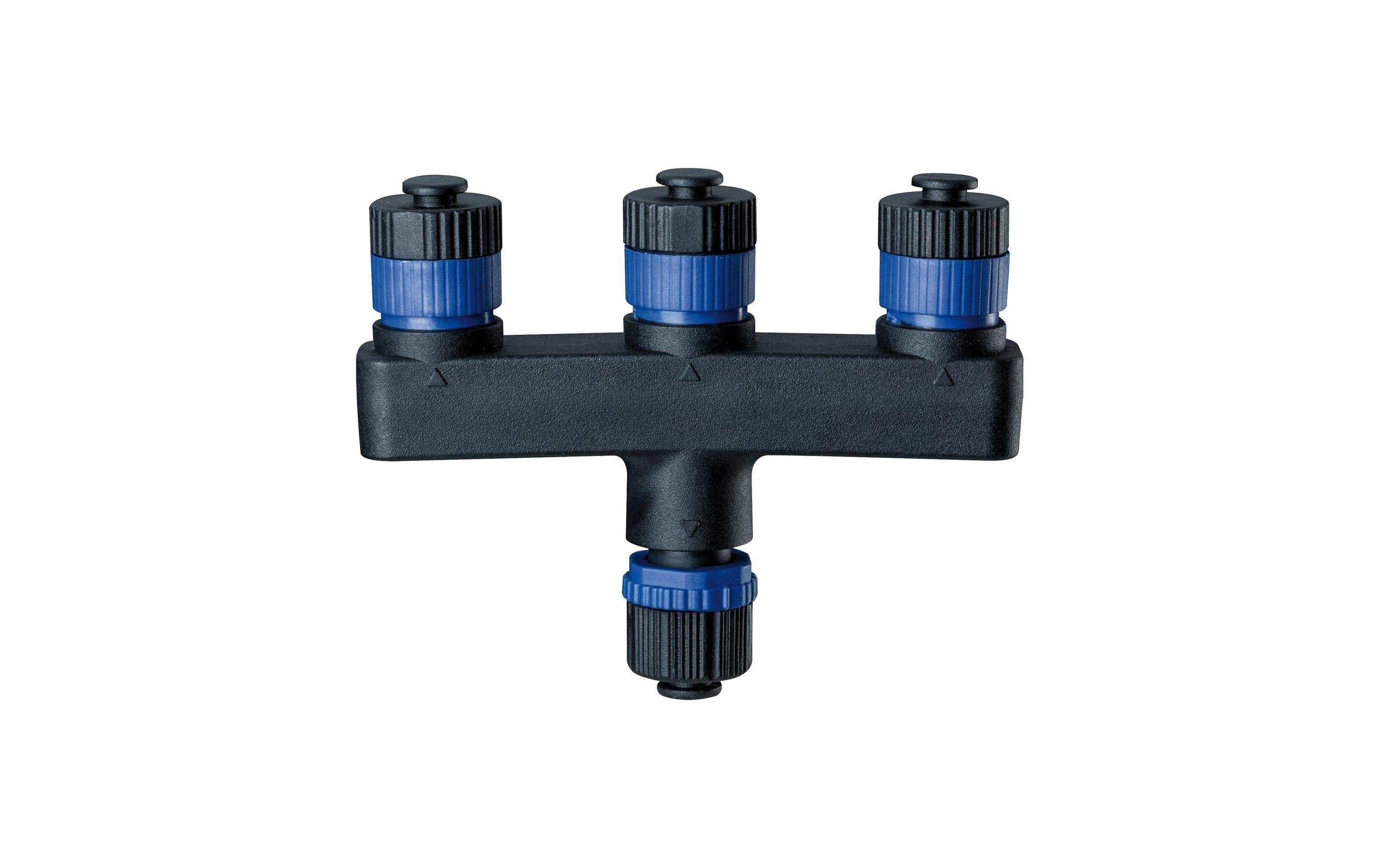 Connector 1 In-3 Out, max. 150 W 24V, IP68, Schwarz