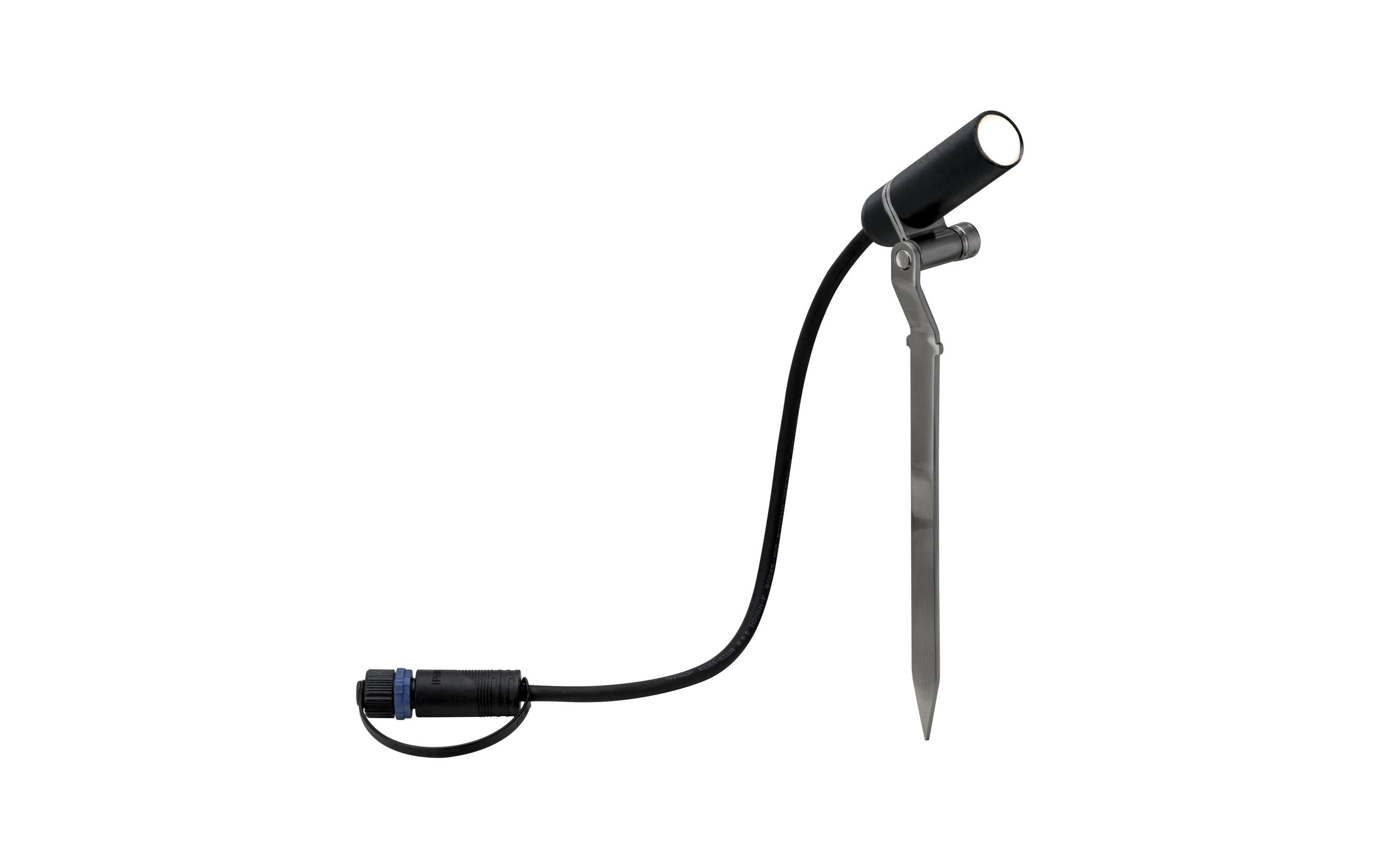 Paulmann Gartenspot 2.5W 200lm 3000K IP65, 45°, 24V, Schwarz