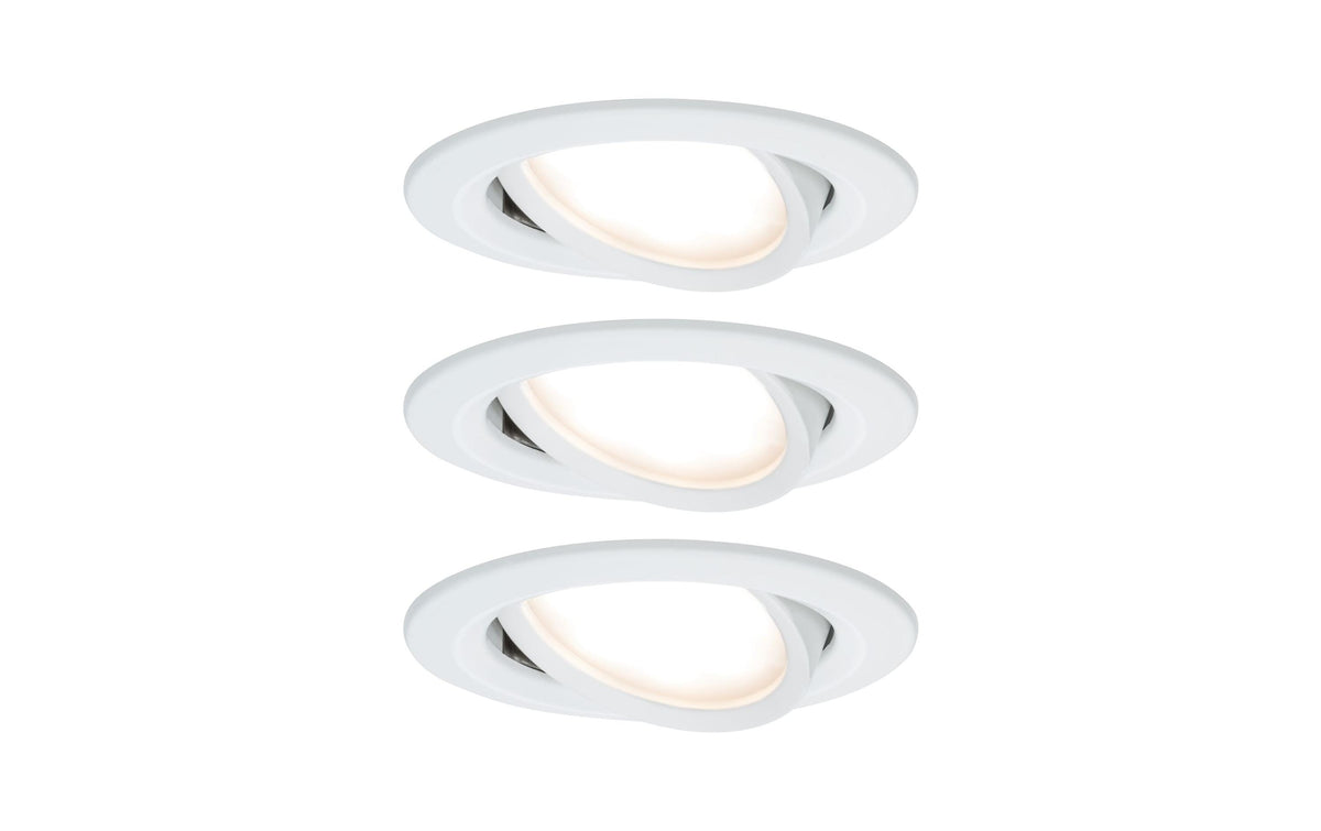 Paulmann EBL Set Nova Coin 3-stepdim 3x6W 2700K 230V weiss matt