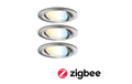 Paulmann EBL Set Nova Plus Zigbee Coin 3x6W TW 230V 51mm Eisen geb.