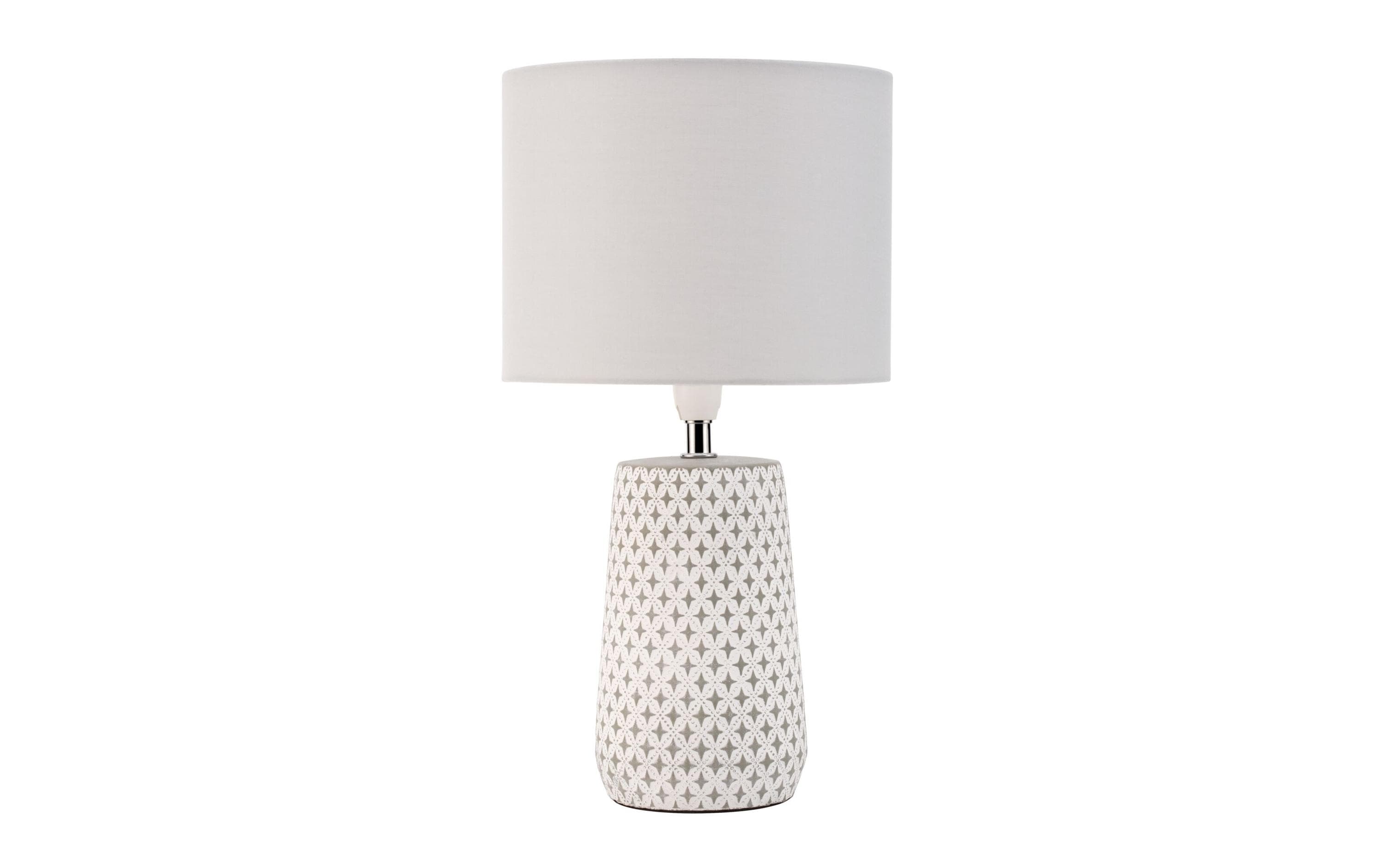 Pauleen Pretty Purity Tischleuchte max. 20W E14 Weiss/Grau 230V