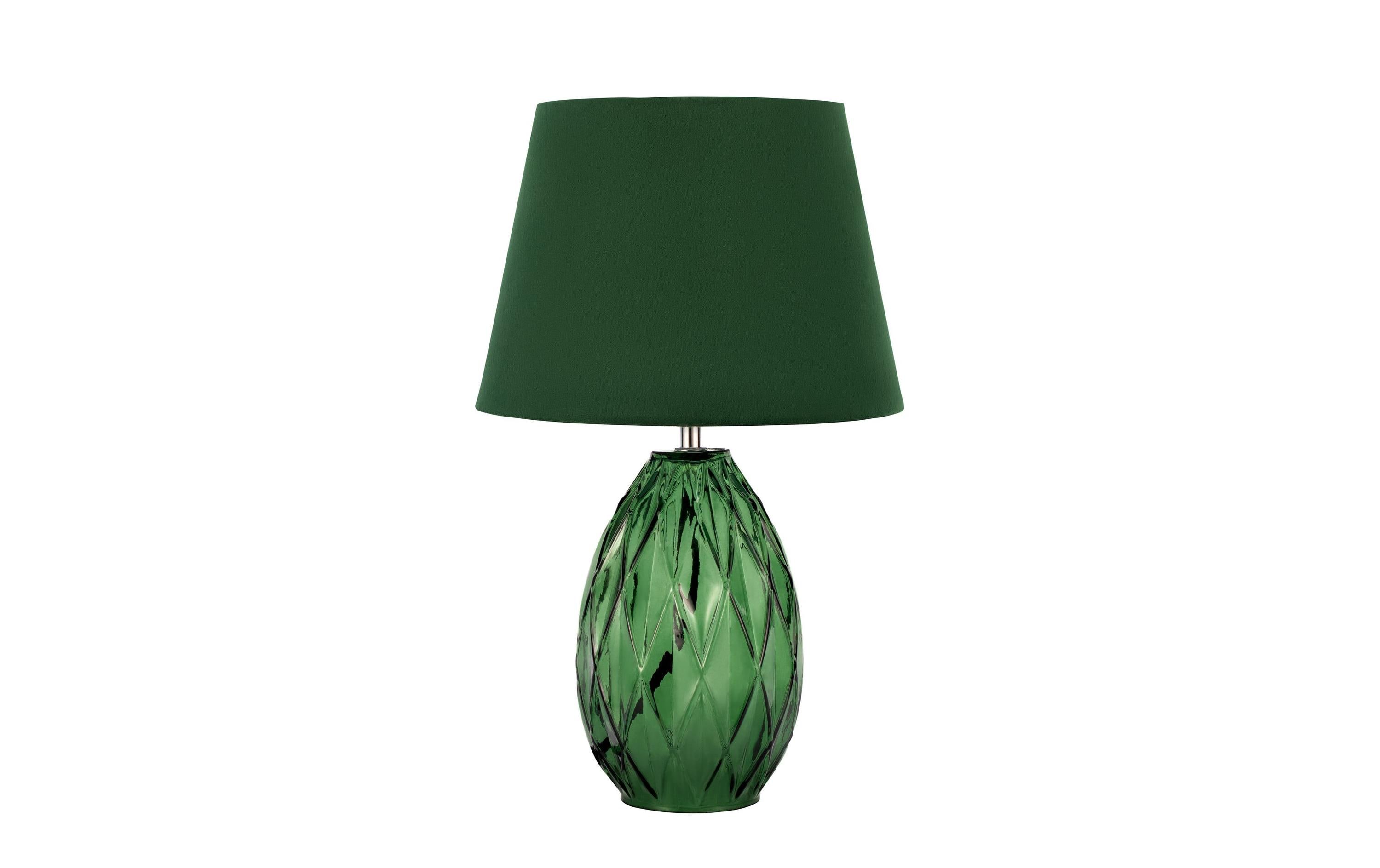 PAULEEN Crystal Velvet Tischleuchte max. 40W, Grün, E14