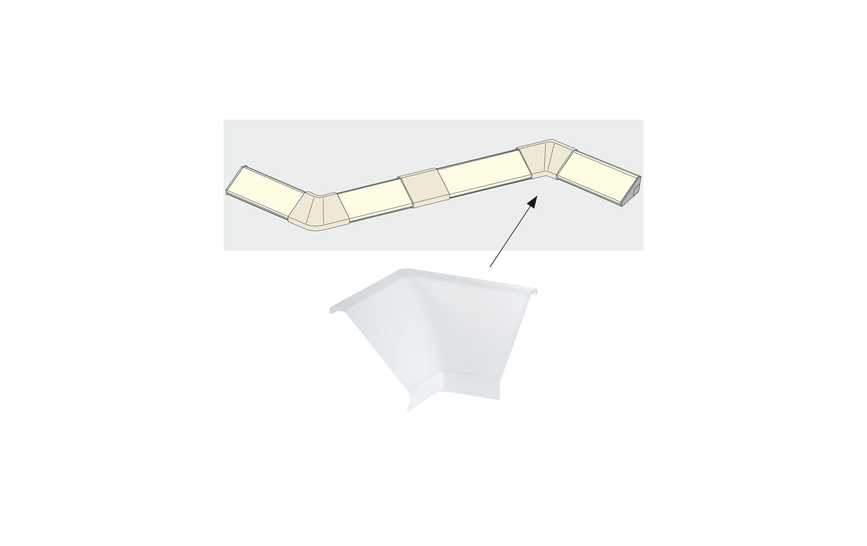 Paulmann Delta Profil Abd. Ecke Innen 2 Stk Exkl. Lightstrip