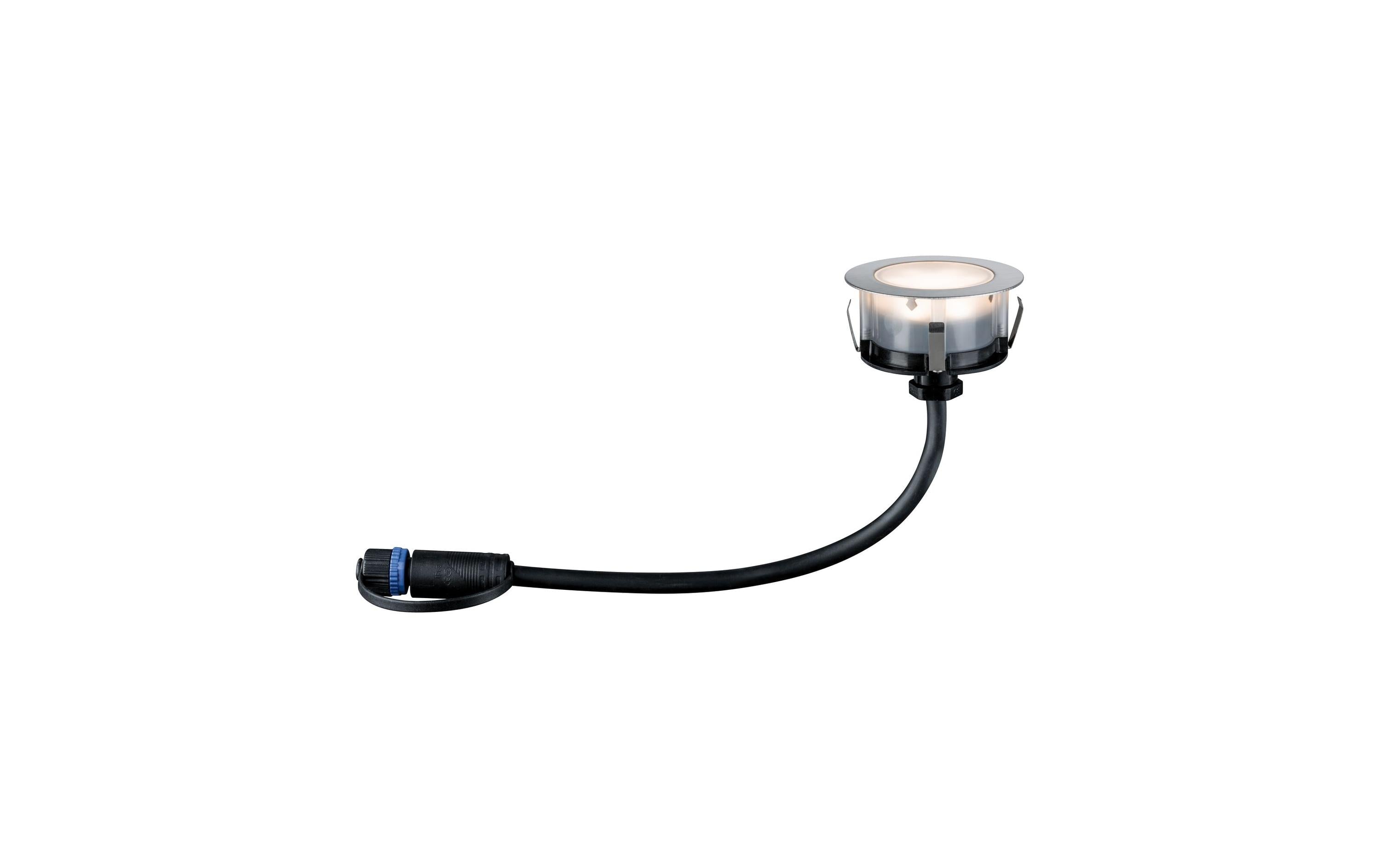 Paulmann Bodenspot 1x2W 100lm 3000K IP65, 90°, 24V, Silber