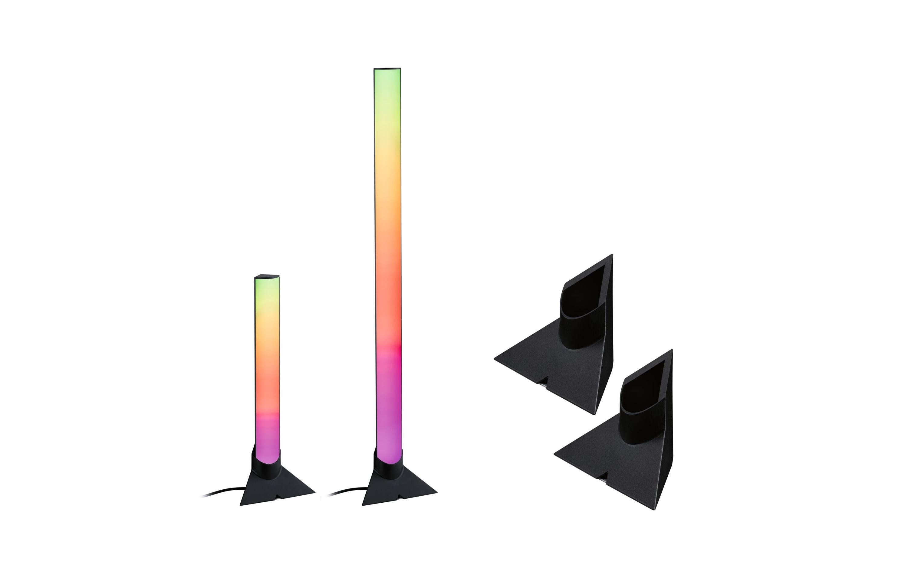 Paulmann EntertainLED Standfuss 2er Set vertikal schwarz, 132x67mm