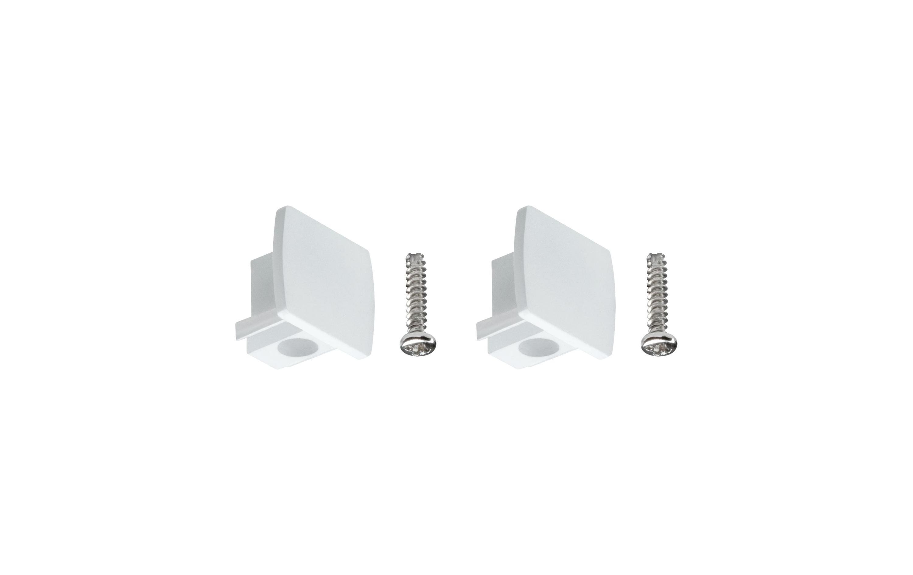 Paulmann URail Universal Endcap 2er Pack, Weiss, Kunststoff