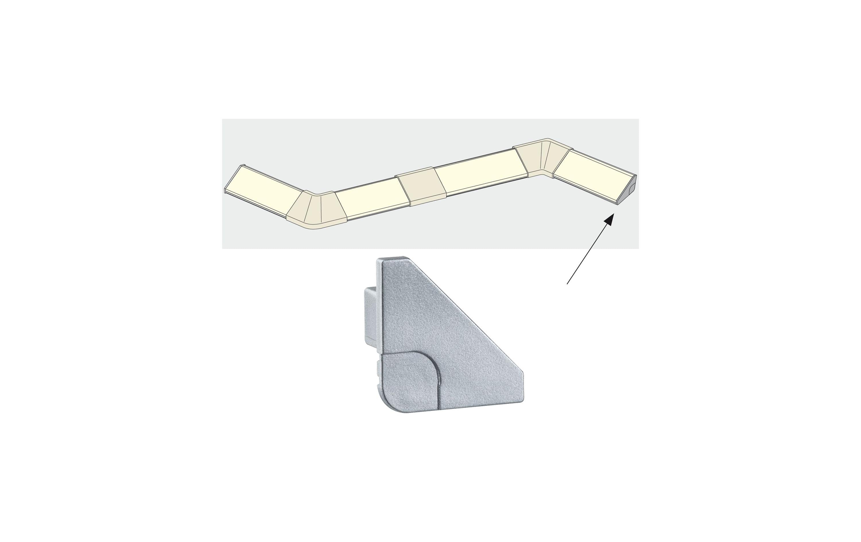 Paulmann Delta Profil Endstueck 2 Stk. Exkl. Lightstrip