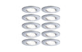 Paulmann EBL Set Calla BBC rund Chrom matt dim LED 10x598lm 4000K 5,2W 230V