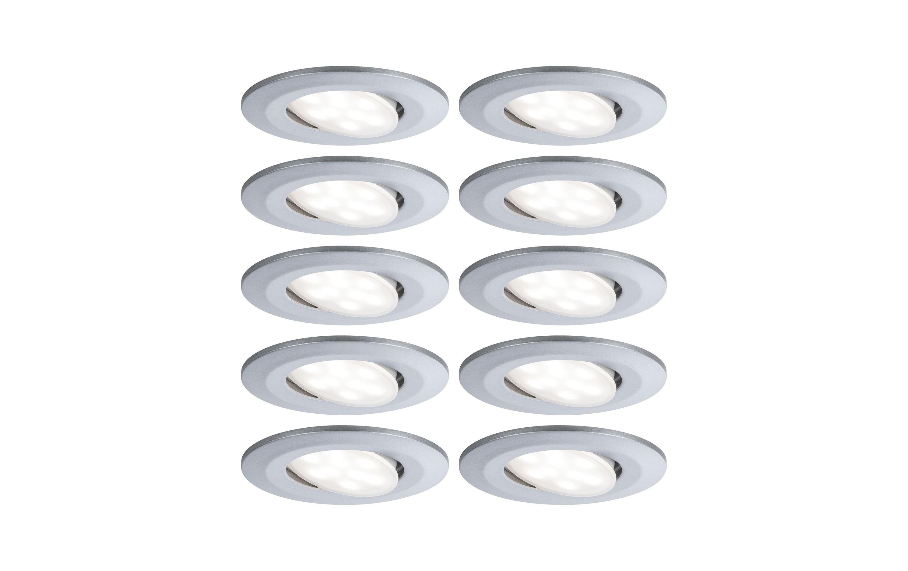 Paulmann EBL Set Calla BBC rund Chrom matt dim LED 10x598lm 4000K 5,2W 230V