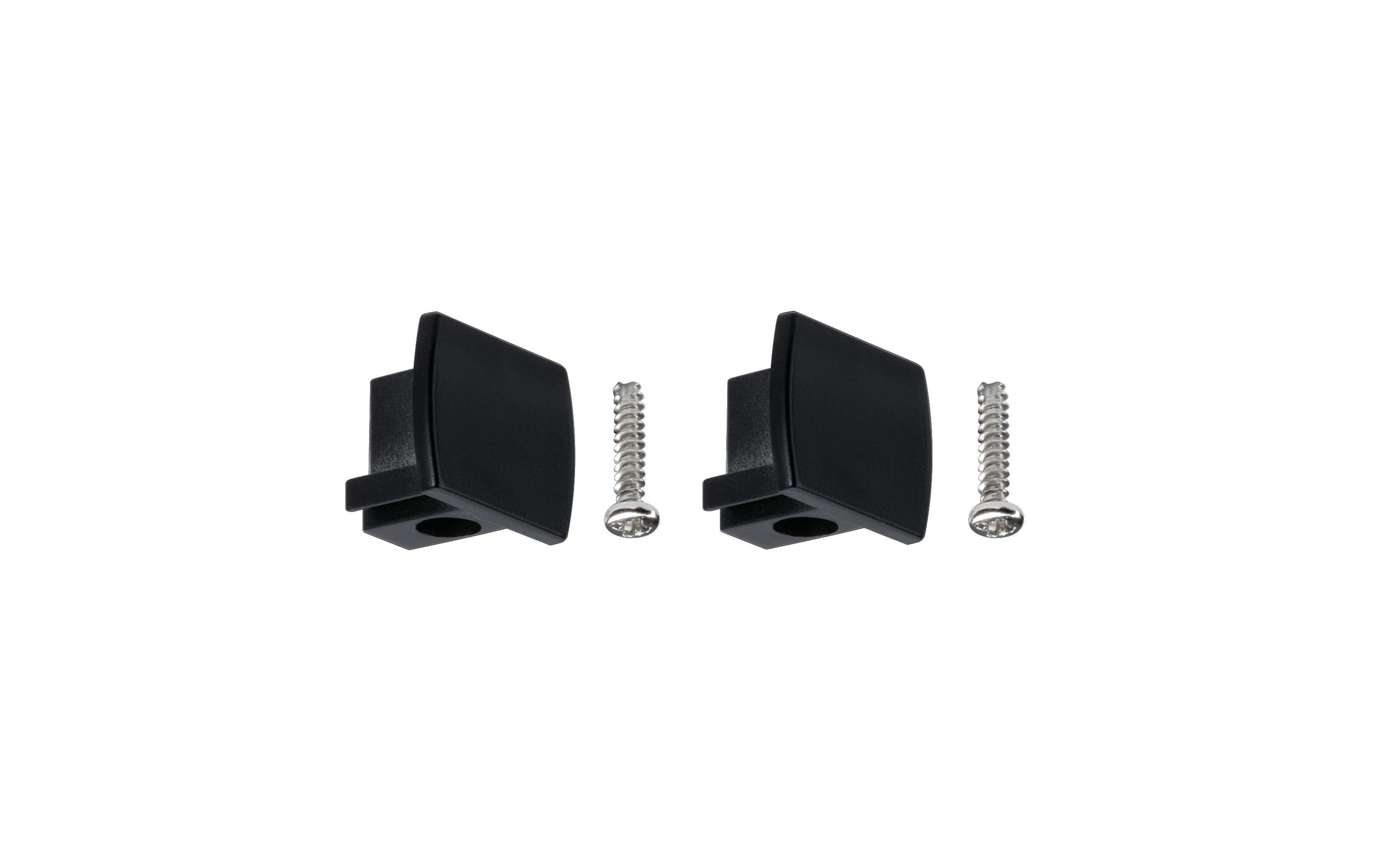 Paulmann URail Universal Endcap 2er Pack Schwarz matt Kunststoff