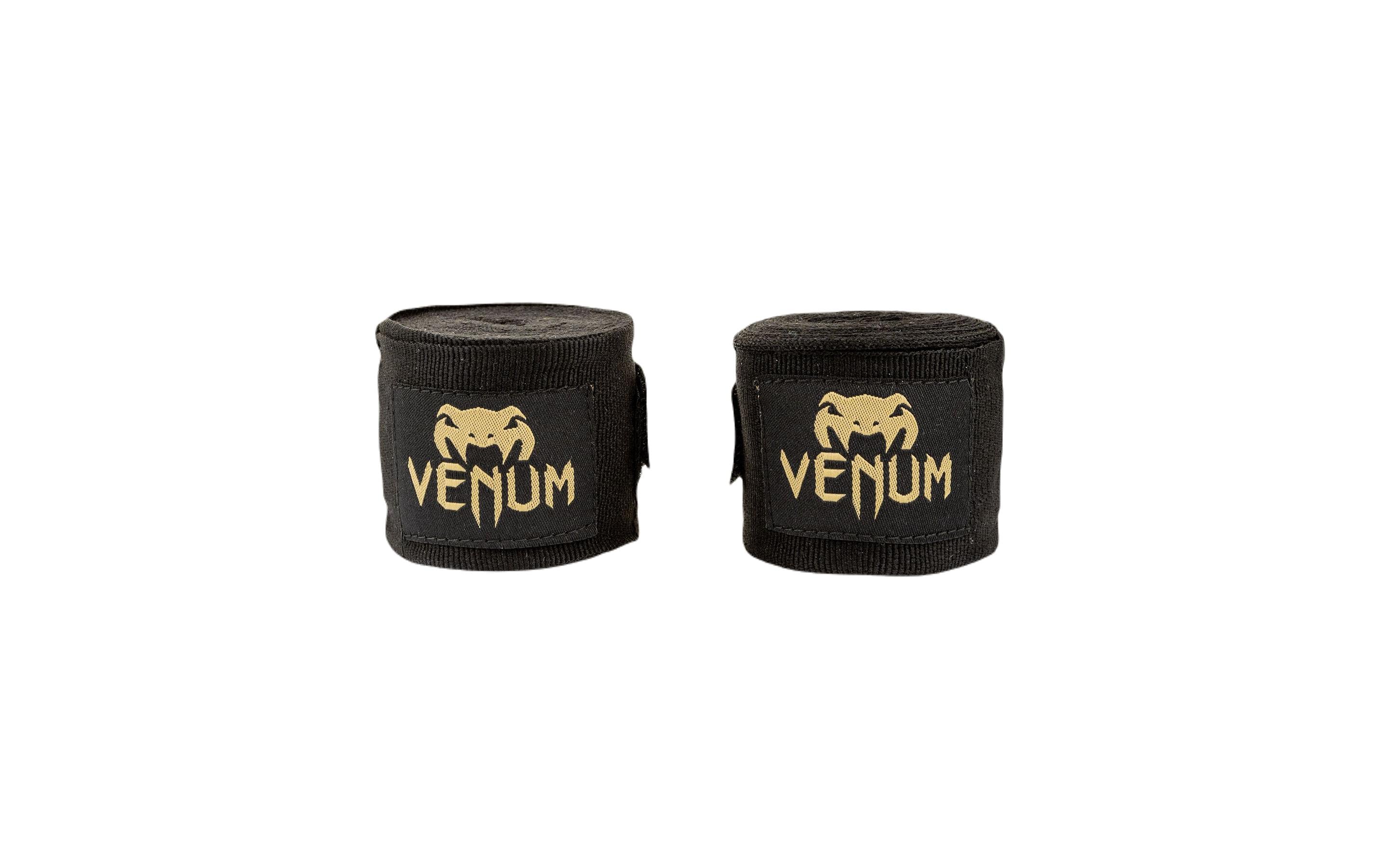 Venum Kontact Boxing Handwraps Schwarz / Gold Länge 4m