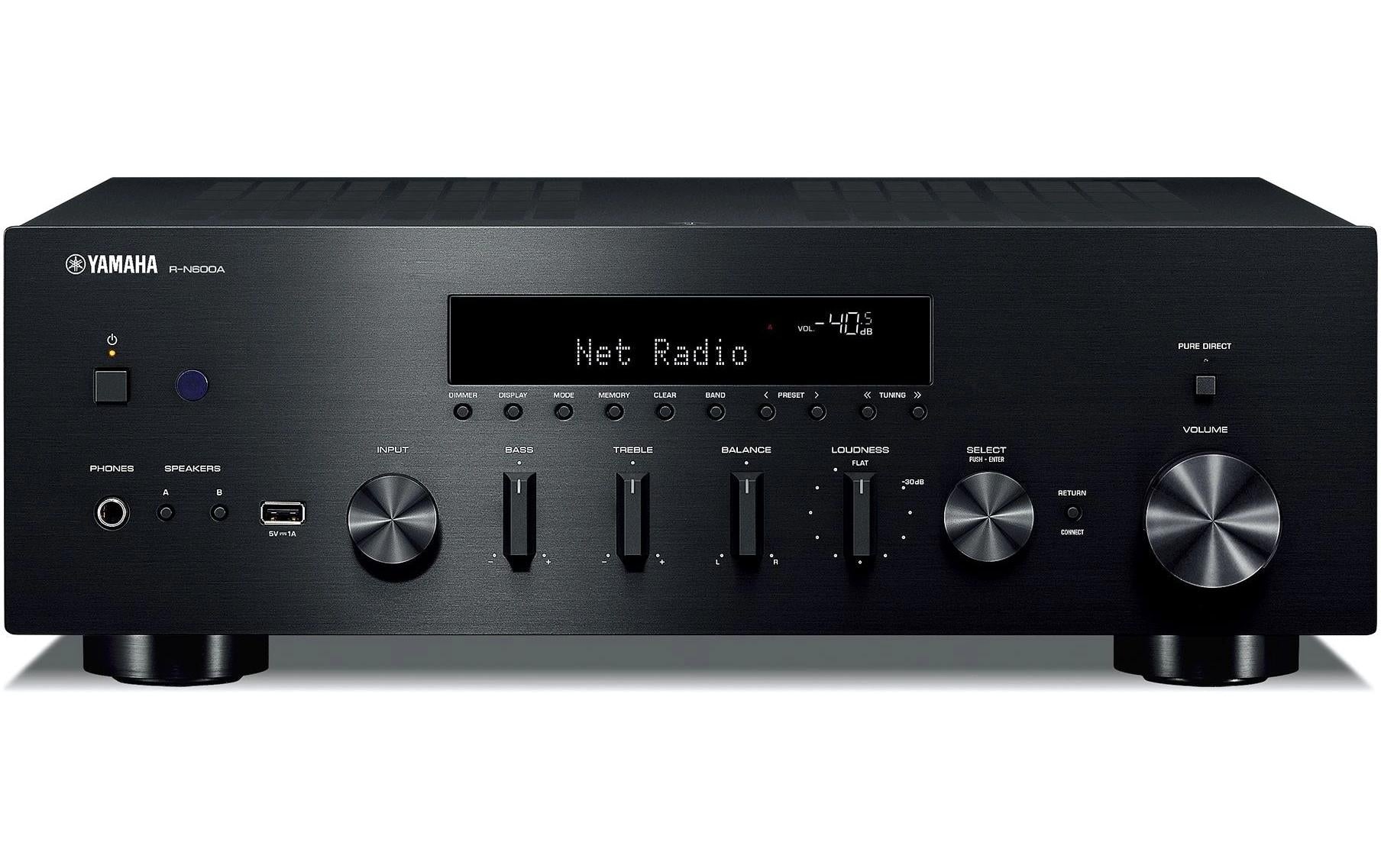 Yamaha R-N 600A Stereo-Netzwerkreceiver Schwarz, DAB+, MC, Streaming, MusicCast