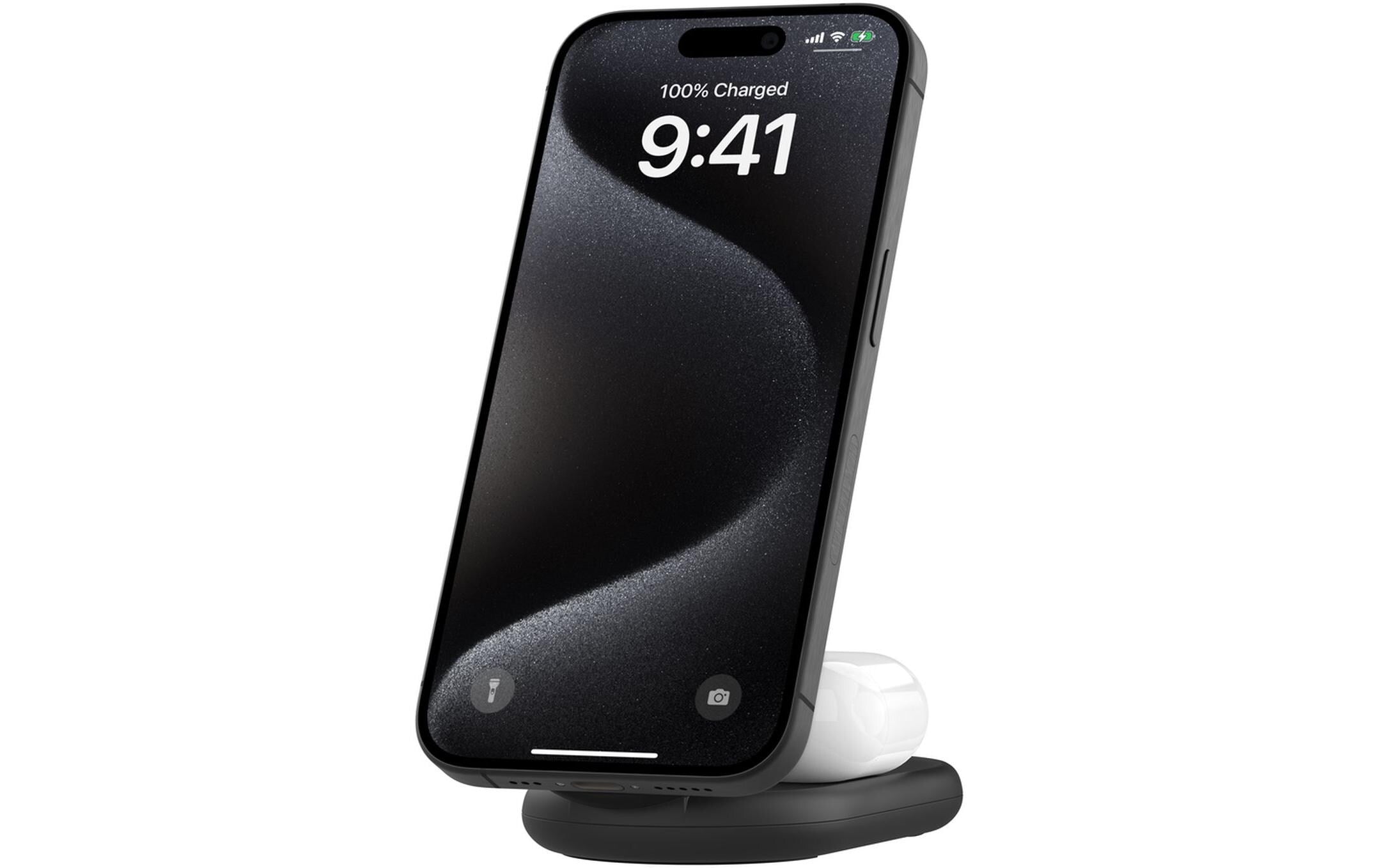 Belkin BoostCharge klappbar, 2in1 inkl.1.5m USBC Kabel+30W Netzteil black