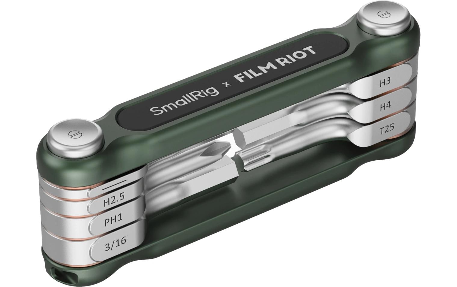 SmallRig 7-in-1 Folding Wrench Set with Multiple Angle Positioning (Green)